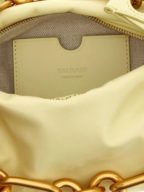 Balmain mini Sync chain leather tote bag - Yellow - zdjęcie produktu nr 2