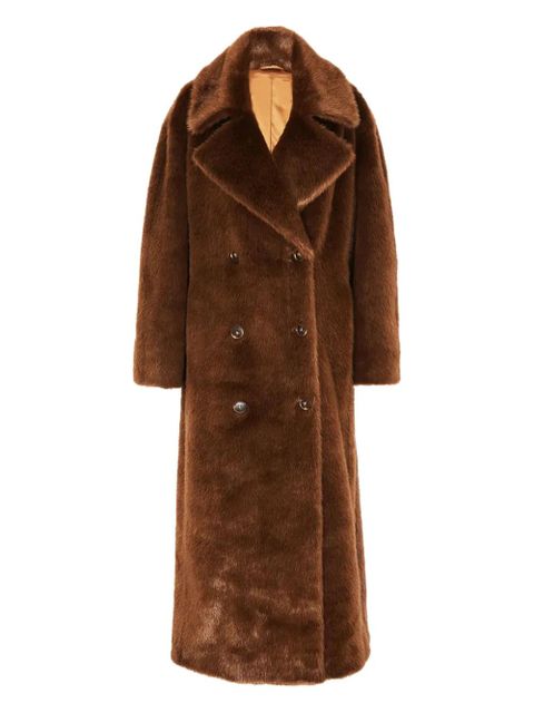The Frankie Shop Joni faux fur coat - Brown