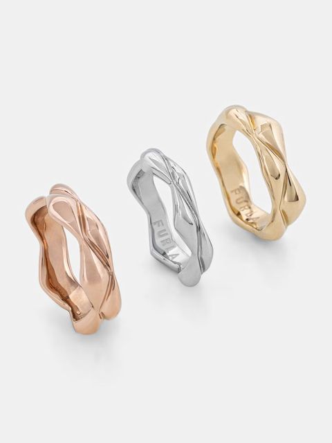 Furla pierścionek damski metalowy 3-pack - zdjęcie produktu nr 1
