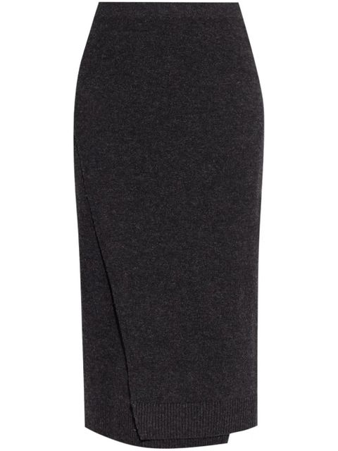 Balenciaga wrap knit skirt - Grey - zdjęcie produktu nr 1