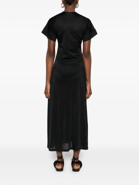 LEMAIRE V-neck zipped midi dress - Black