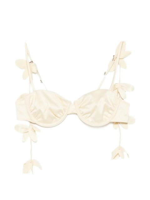 ROTATE BIRGER CHRISTENSEN floral-applique bra - Neutrals - zdjęcie produktu nr 1
