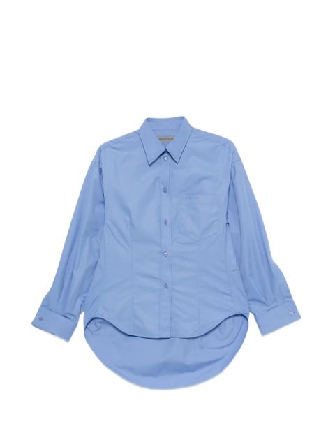 Balenciaga curved-hem shirt - Blue - zdjęcie produktu nr 1