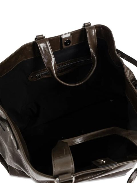 ISABEL MARANT Winna leather tote bag - Green