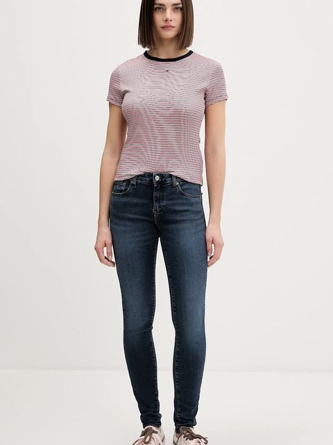 Tommy Jeans jeansy damskie kolor granatowy DW0DW22451 - zdjęcie produktu nr 2