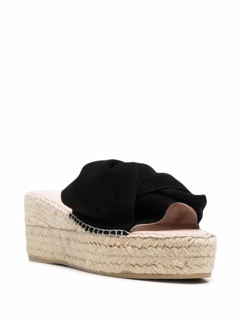 Manebi 65mm platform espadrilles - Black