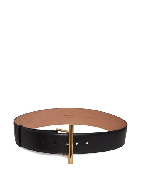 Alexander McQueen T-bar buckle belt - Black - zdjęcie produktu nr 1