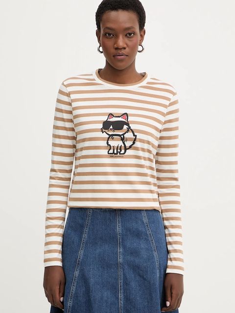 Karl Lagerfeld longsleeve bawełniany IKON - zdjęcie produktu nr 1