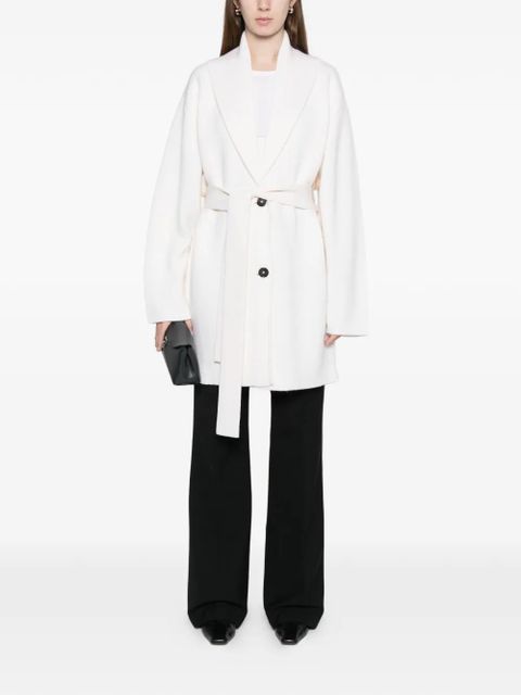 TOTEME shawl-lapel belted knitted coat - Neutrals - zdjęcie produktu nr 2