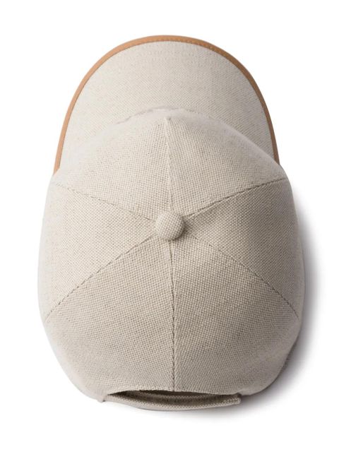 Prada logo-debossed baseball cap - Neutrals - zdjęcie produktu nr 2