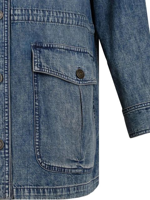 MARANT ÉTOILE button-fastening denim coat - Blue