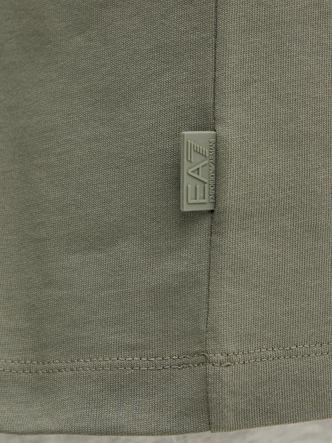 EA7 Emporio Armani t-shirt bawełniany damski kolor zielony AF12957.7W000726