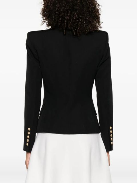 Balmain double-breasted wool jacket - Black