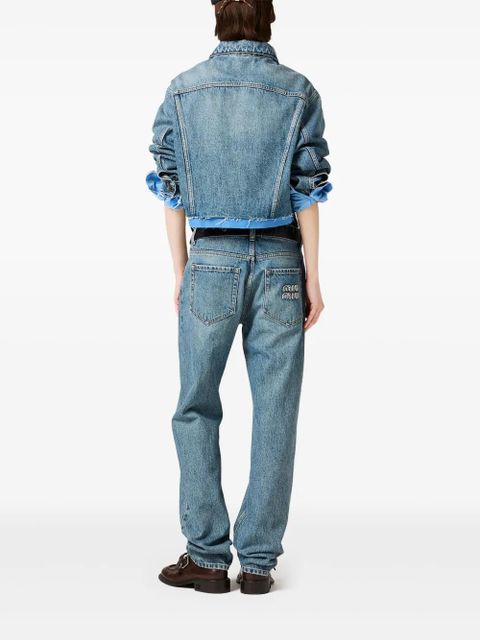 Miu Miu straight-leg jeans - Blue