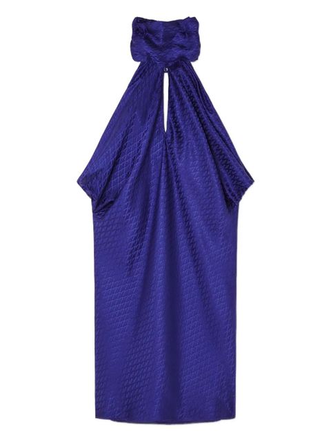 Versace draped halterneck mini dress - Blue - zdjęcie produktu nr 1