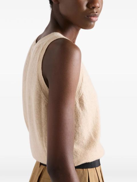 Prada cashmere tank top - Neutrals