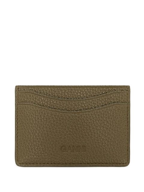 GANNI Bou logo-plaque cardholder - Green - zdjęcie produktu nr 2