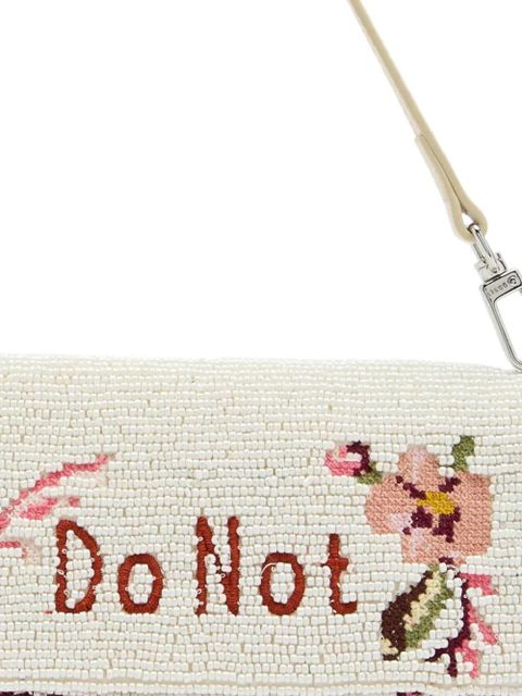 STAUD Timmy beaded shoulder bag - White