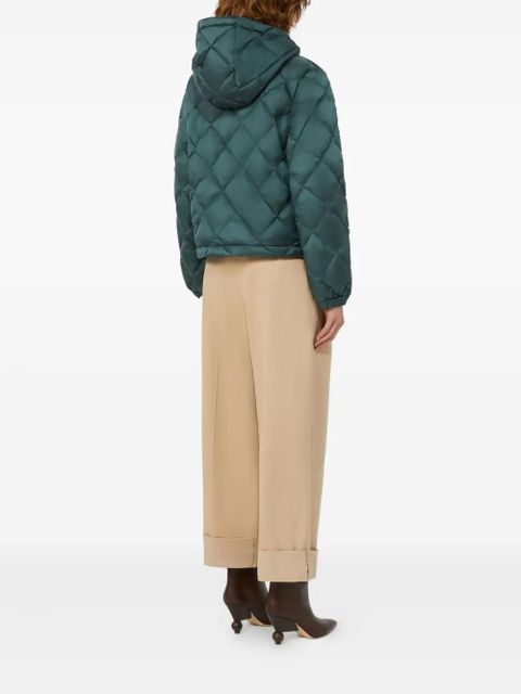 Weekend Max Mara quilted hooded jacket - Green