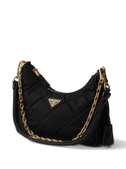 Prada mini Re-Edition quilted chain shoulder bag - Black