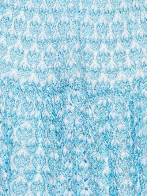 Missoni patterned tiered skirt - Blue