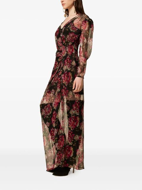 TWINSET floral-print maxi dress - Red