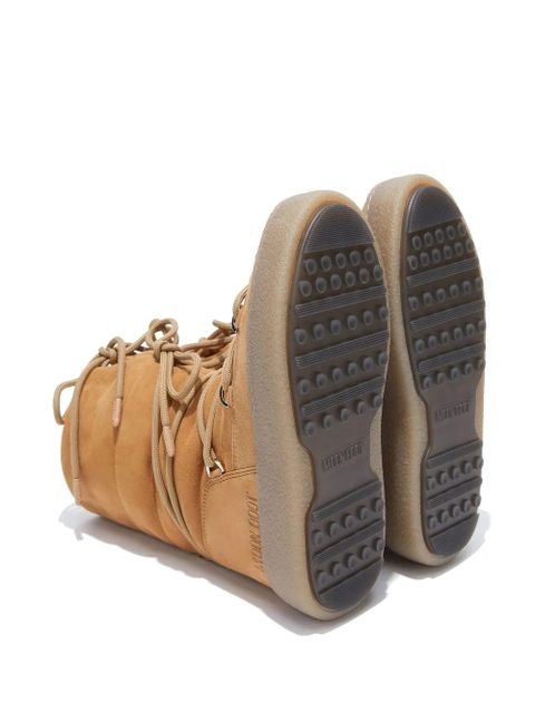 Moon Boot quilted lace-up boots - Brown