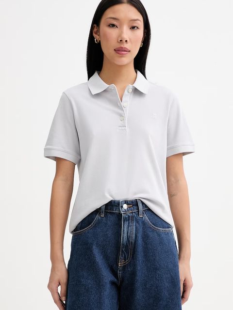 Marc O'Polo polo damskie bawełniane z elastanem - zdjęcie produktu nr 1