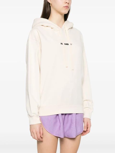 Jil Sander logo-print hoodie - Neutrals