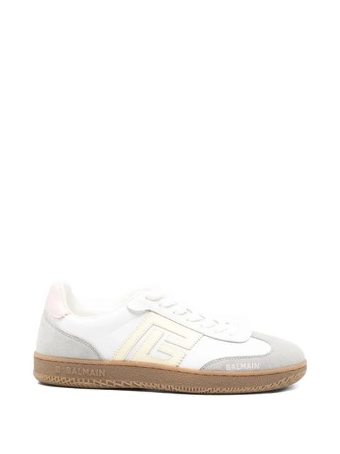 Balmain Swan leather sneakers - White - zdjęcie produktu nr 1