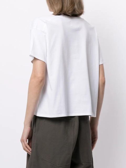 LouLou de Saison V-neck cotton T-Shirt - White