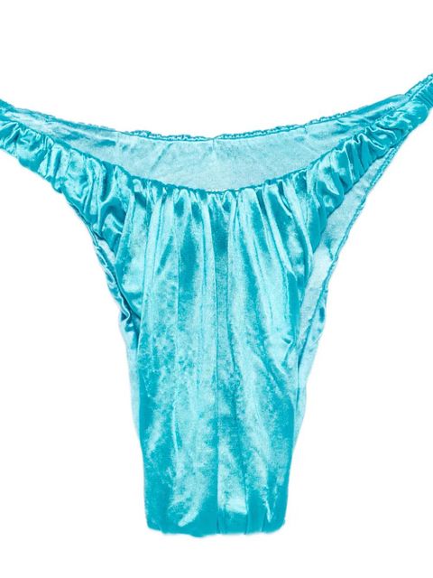 Isa Boulder scrunch bikini bottom - Blue