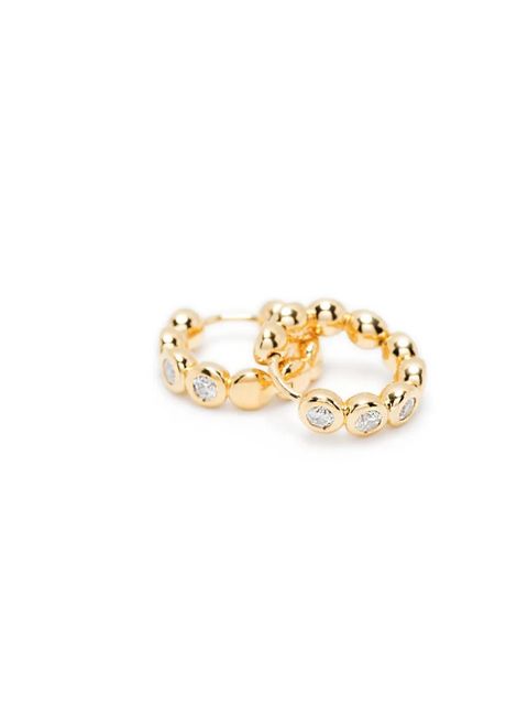 Missoma Tennis small hoop earrings - Gold - zdjęcie produktu nr 2