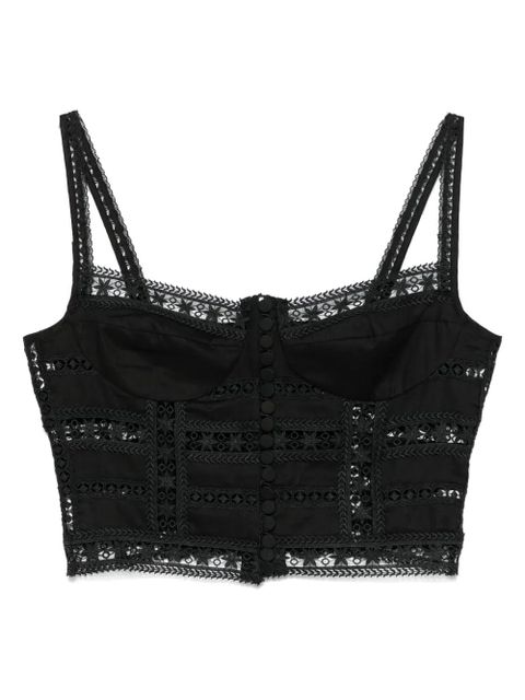 Charo Ruiz Ibiza Breth cropped top - Black - zdjęcie produktu nr 1