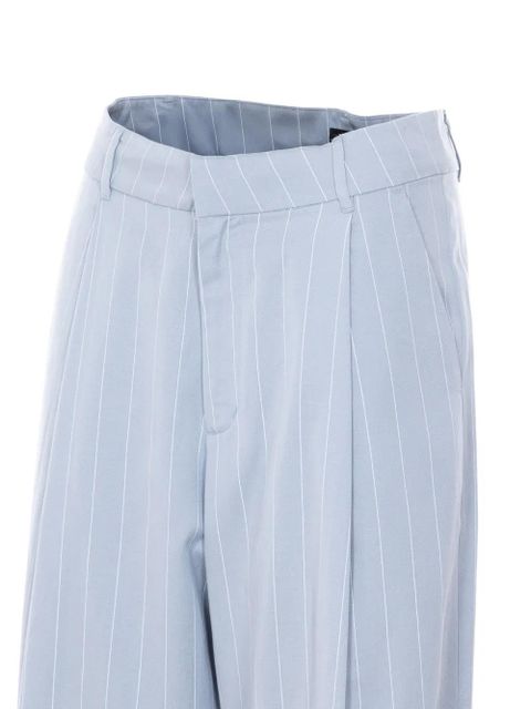 Eleh striped wide leg trousers - Blue