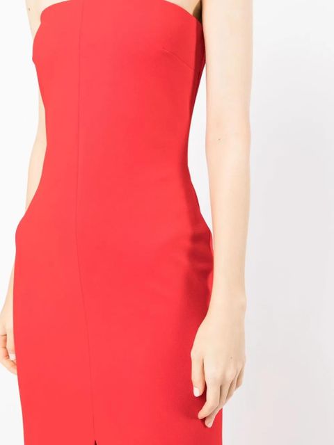 Solace London strapless maxi dress - Red