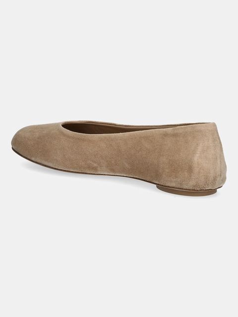 Weekend Max Mara baleriny zamszowe Todisuede kolor beżowy 2525526074600