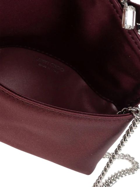 Jimmy Choo bow chain clutch bag - Purple