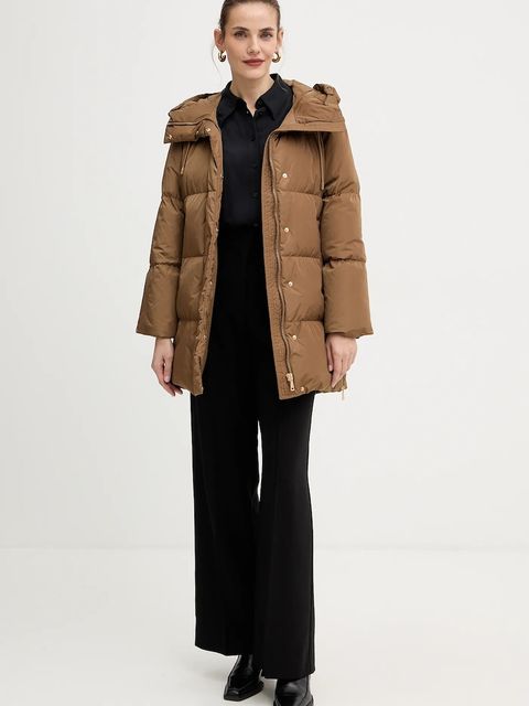 Weekend Max Mara kurtka puchowa NEWBEMBO kolor brązowy zimowa 2525496072600