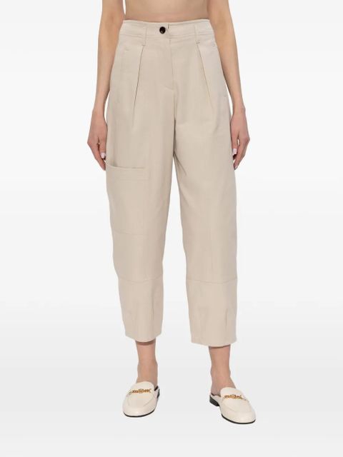 Max Mara pleated tapered trousers - Neutrals