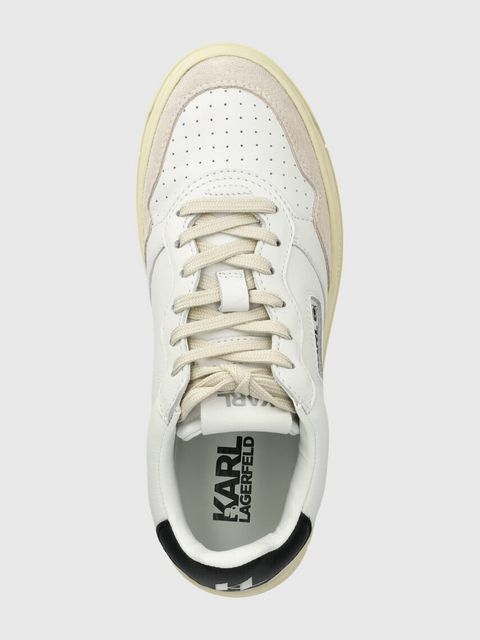 Karl Lagerfeld sneakersy skórzane KREW KL kolor biały KL63020 - zdjęcie produktu nr 2