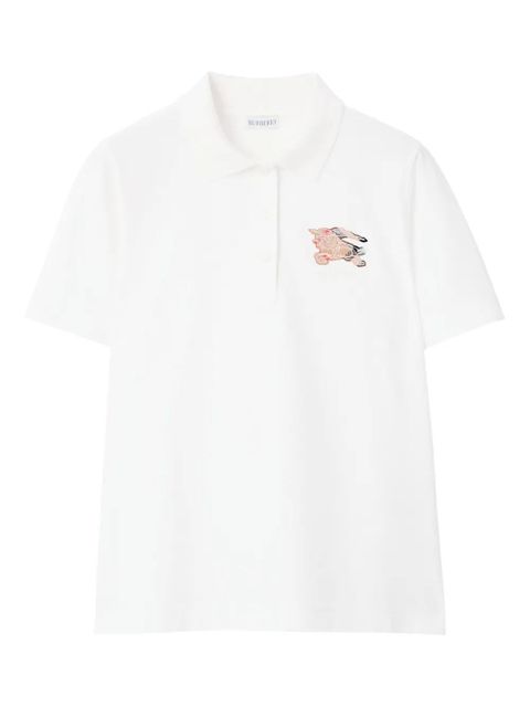 Burberry embroidered-logo polo shirt - White - zdjęcie produktu nr 1