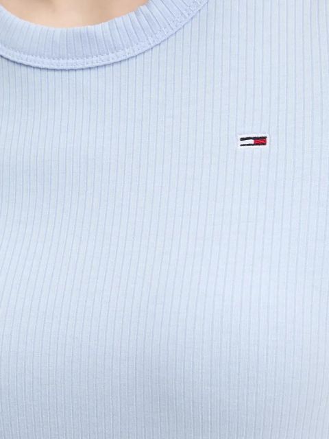 Tommy Jeans sukienka kolor niebieski midi rozkloszowana DW0DW19721