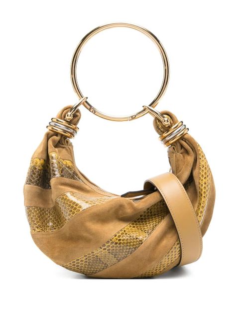 Chloé mini snakeskin-effect bracelet bag - Brown - zdjęcie produktu nr 1
