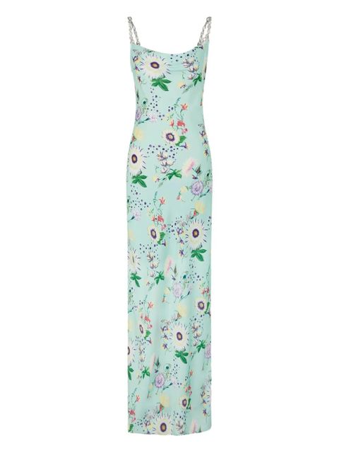 Rabanne floral chain dress - Green - zdjęcie produktu nr 1