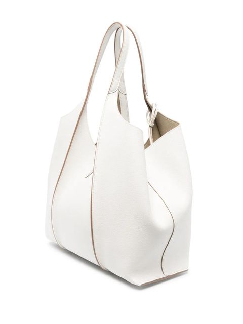 Tod's medium leather tote bag - White - zdjęcie produktu nr 2