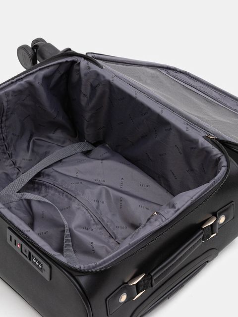 Guess walizka ADELASIA SMALL kolor czarny TWQL96 58983