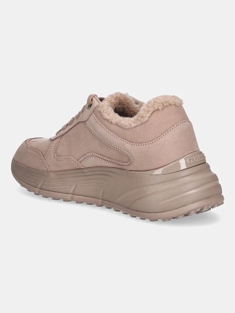 Guess sneakersy nubukowe FARREA2 damskie kolor różowy FLF2RR LEA12