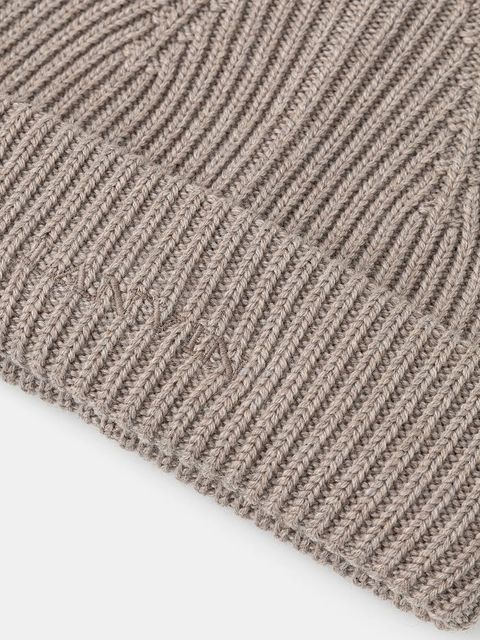 Lanvin czapka wełniana kolor brązowy 710003812