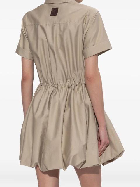 LOEWE drawstring-waist bubble dress - Neutrals
